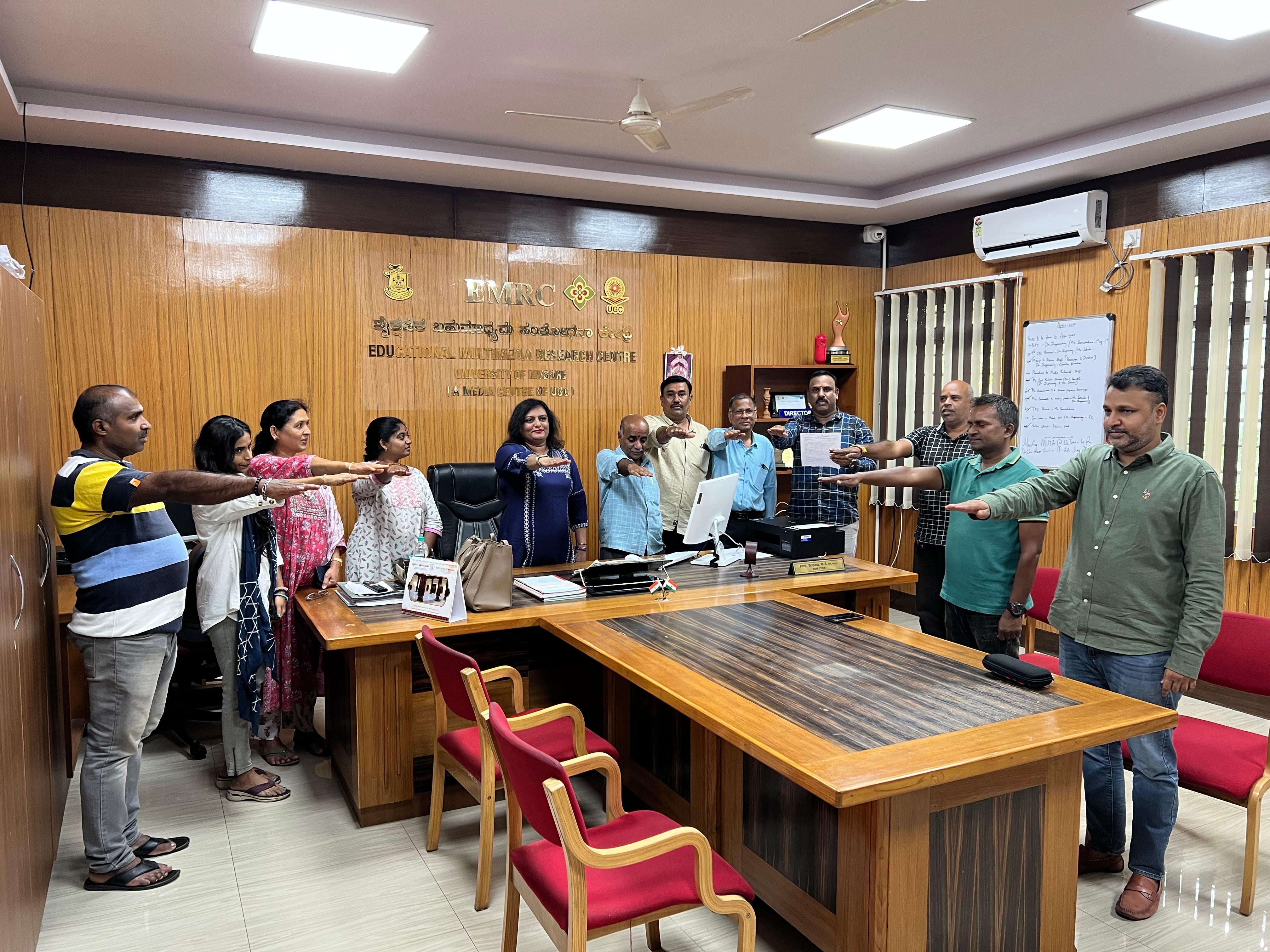 EMRC observed Addiction-Free Day to honor the memory of Mahant Shivayogi